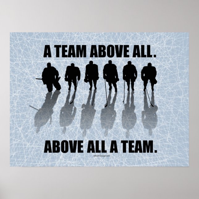 Póster Equipe Acima de Todos (Hockey) (Frente)