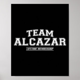 Poster Equipe Alcazar _ Apelido da Família Orgulhosa Pres