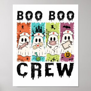 Poster Equipe Boo Boo Enfermeira de Halloween