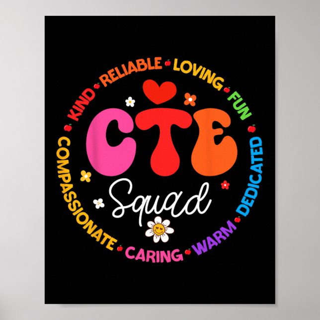 Poster Equipe Cte Groovy Professor Volta às Aulas Profess (Frente)