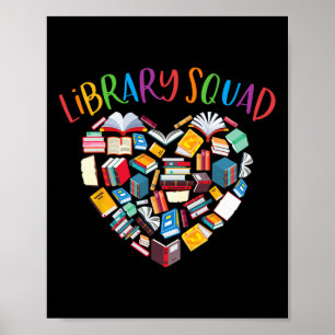 Poster Equipe da Biblioteca Bibliotecário Bibliófilo Aman