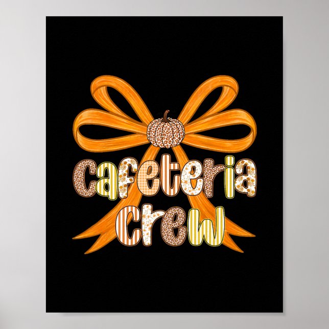 Poster Equipe da Cafeteria Coquete Pré-Festa de Ação de G (Frente)