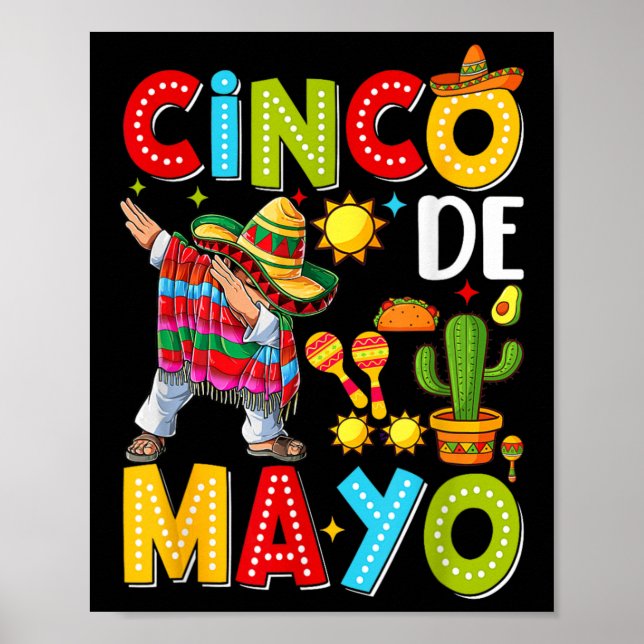Poster Equipe da Festa Mexicana Cinco De Mayo 5 De Mayo P (Frente)