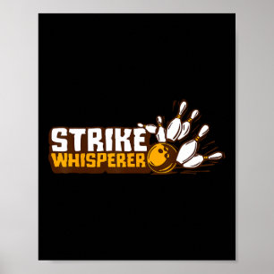Poster Equipe da Liga de Futebol Funny Bowler da Boliche