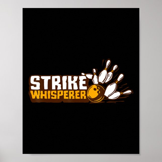 Poster Equipe da Liga de Futebol Funny Bowler da Boliche  (Frente)