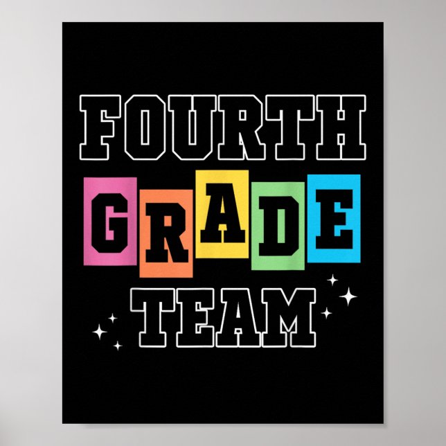 Poster Equipe da Quarta Série Vibes Retro Primeiro Dia  (Frente)