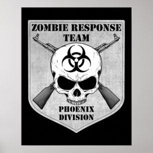 Póster Equipe da resposta do zombi: Divisão de Phoenix