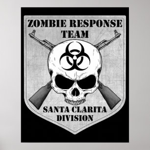Póster Equipe da resposta do zombi: Divisão de Santa