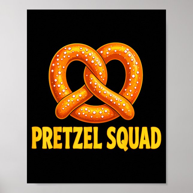 Poster Equipe de amantes de pretzel torcido  (Frente)