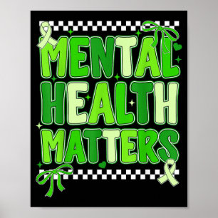 Poster Equipe de apoio à saúde mental motivacional Me