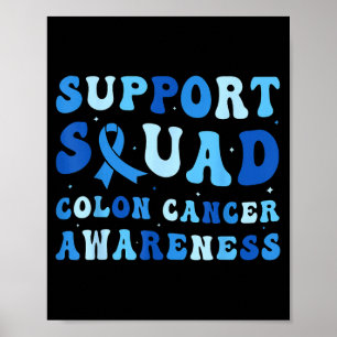 Poster Equipe de apoio conscientização câncer colorretal 