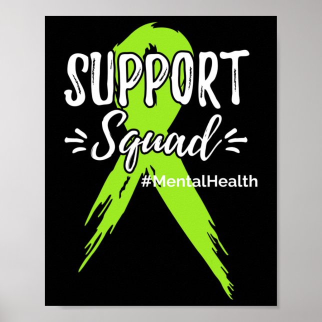 Poster Equipe de Apoio Conscientização da Saúde Mental Ve (Frente)