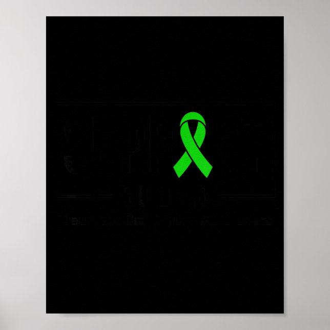 Poster Equipe de apoio conscientização de lesão cerebral  (Frente)