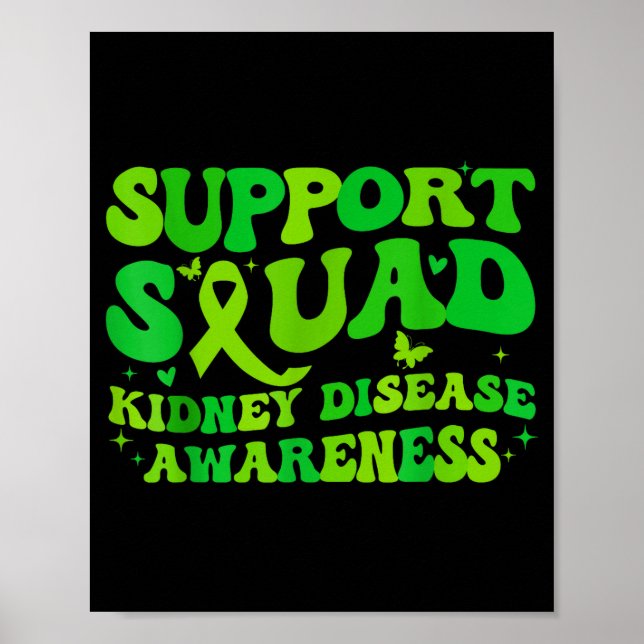 Poster Equipe de apoio conscientização doença renal drc v (Frente)