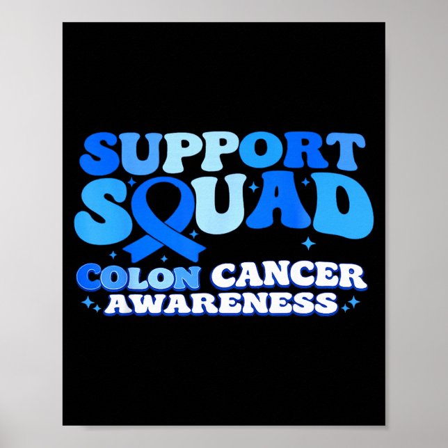 Poster Equipe de apoio conscientização sobre câncer de có (Frente)