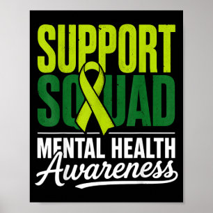 Poster Equipe de Apoio Conscientização sobre Saúde Mental