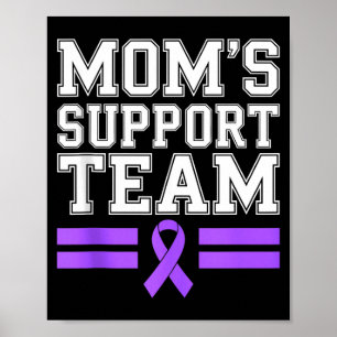 Poster Equipe de apoio da mamãe família lupus conscientiz