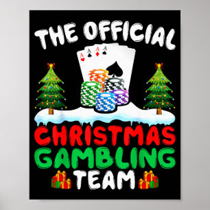 Poster Equipe de Apostas de Natal - Apostador Divertido d
