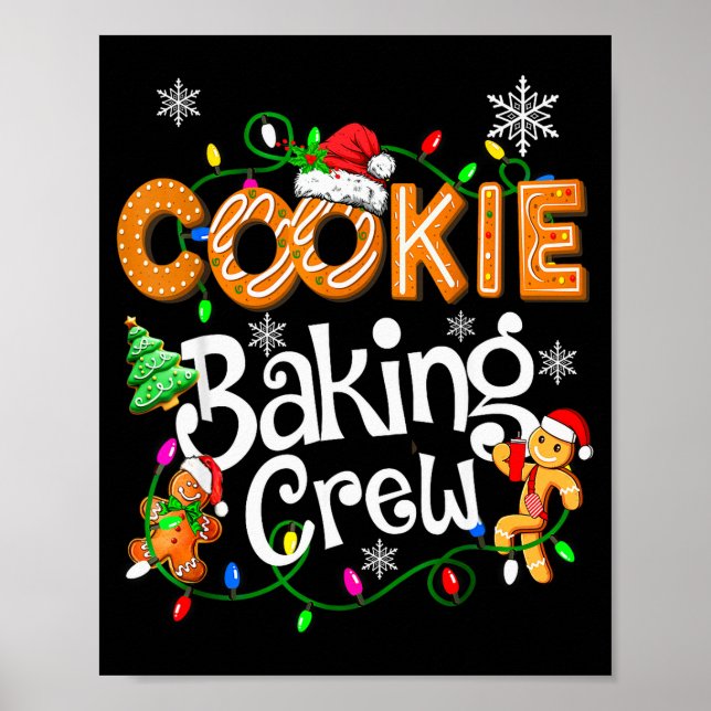 Poster Equipe de Assar Biscoitos Amante de Culinária Papa (Frente)
