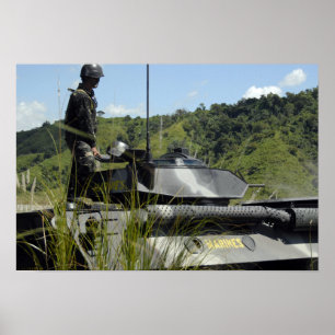 Póster Equipe de Aterrissagem do Batalhão Marinho Filipin