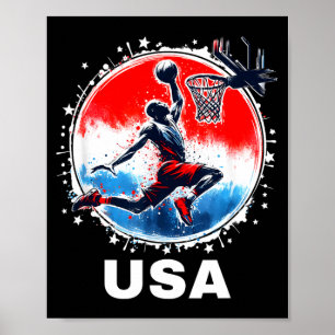 Poster Equipe de beisebol Bisonrel Voador Usa Equipe