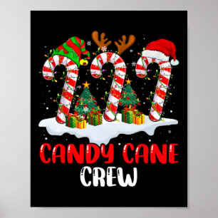 Poster Equipe de Cana de Açúcar Natal Divertido Família C
