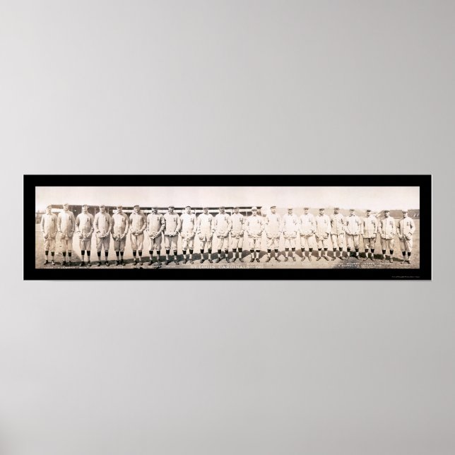 Poster Equipe de Cardinais Louis da rua Foto 1911 (Frente)