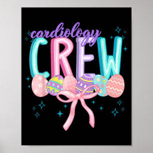 Poster Equipe de Cardiologia Laço Coquete Ovo Coelho Pásc