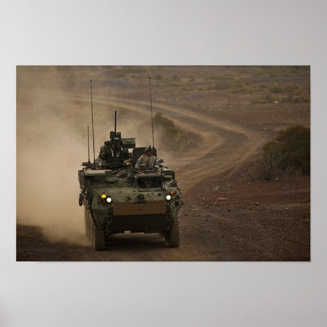 Poster Equipe de Combate à Brigada do segundo Stryker (Frente)