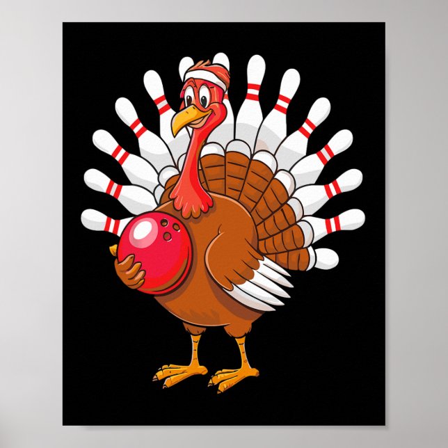 Poster Equipe de Combinação de Boliches da Turquia (Frente)