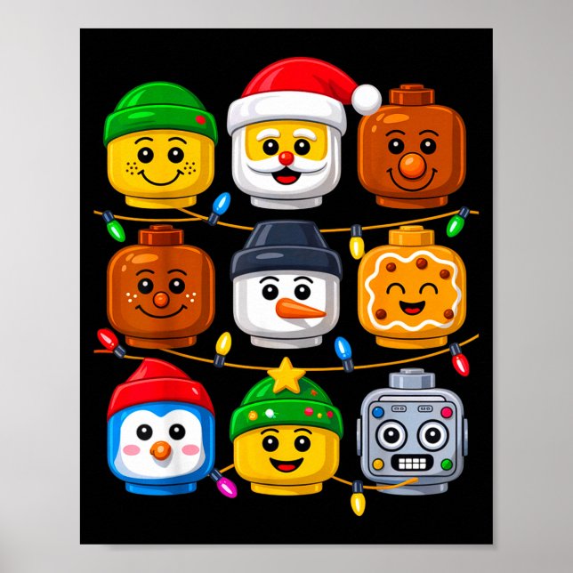 Poster Equipe de Construção de Natal Fantasia Mestre Cons (Frente)