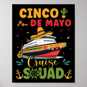 Poster Equipe de Cruzeiro do Cinco De Mayo Viagem de Cruz