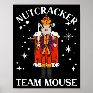 Poster Equipe de Dança Familiar de Natal Engraçada Rato Q