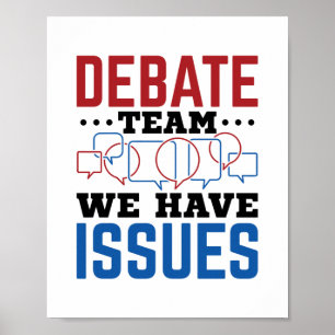 Poster Equipe De Debate Temos Questões Engraçadas bater