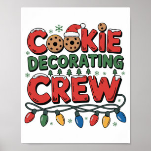 Poster Equipe de Decoração de Biscoitos Natal Rei Ker Cha