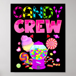 Poster Equipe de Doces Fantasia de Doces para Mulheres Te