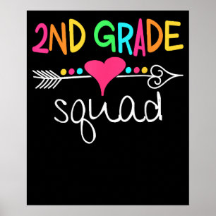 Poster Equipe de Estudantes de segundo Grau Esquadrão