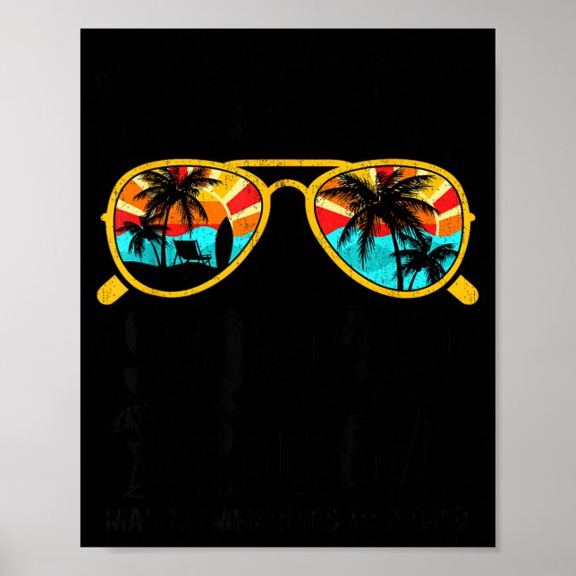 Poster Equipe de férias no Havaí 2026 viagem familiar com (Frente)