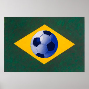 Poster Equipe de futebol brasileira
