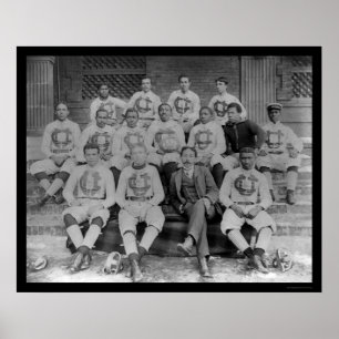 Póster Equipe de futebol da Universidade Claflin, SC 1895
