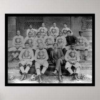 Póster Equipe de futebol da Universidade Claflin, SC 1895