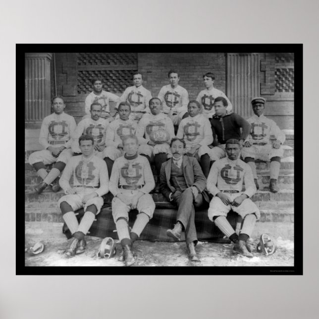Póster Equipe de futebol da Universidade Claflin, SC 1895 (Frente)