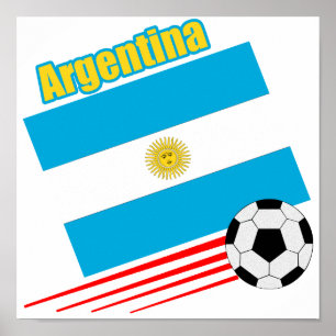 Póster Equipe de futebol de Argentina