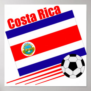 Poster Equipe de futebol de Costa Rica
