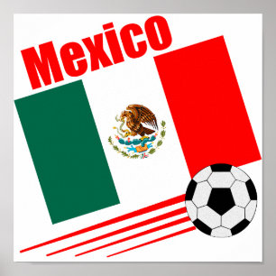 Póster Equipe de futebol mexicana