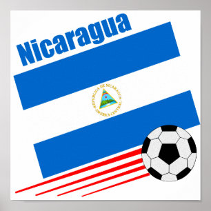 Póster Equipe de futebol nicaraguense