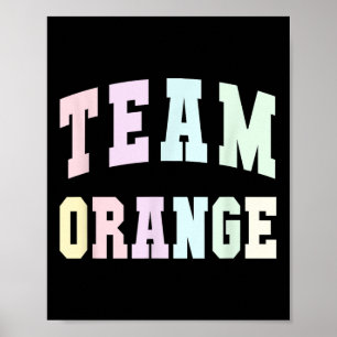 Poster Equipe De Futebol Orange Summer Camp Game Sp