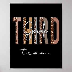 Poster Equipe De Grau Olá De Volta À Leopa De Apreciação 