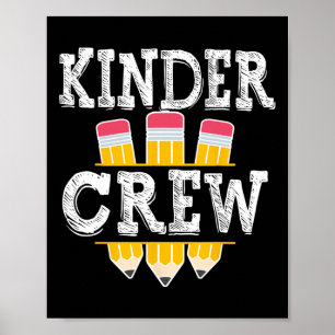 Poster Equipe de Kinder Diversão Equipe de Jardim de Infâ