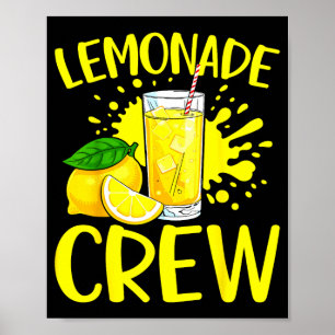 Poster Equipe de Limonada Amante de Suco de Limão Bebida 